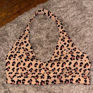 Ryder Wear Leopard Print Halter Bralette